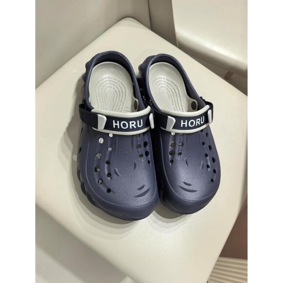Horu Unisex Blue Lightweight Breathable Foam Slides Non Slip Shoes For Nursing - Picture 6 of 6